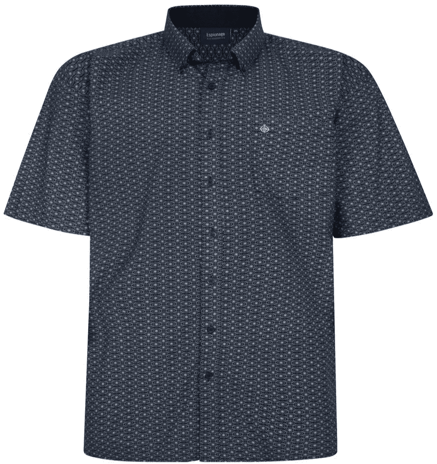 ESPIONAGE GEOMETRIC PATTERN SHIRT