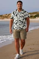 espionage floral big mans short sleeved shirt xxxl 3xl 4xl 5xl 6XL