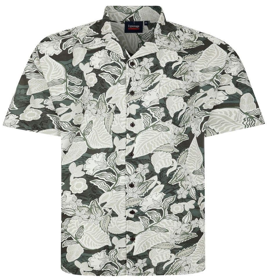 ESPIONAGE LEAF PRINT SHIRT - CONNOR