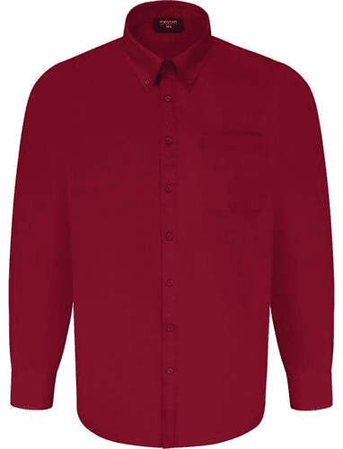 ESPIONAGE LONG SLEEVED BUTTON DOWN COLLAR SHIRT - WINE