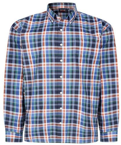 ESPIONAGE LONG SLEEVED  OXFORD CHECK SHIRT