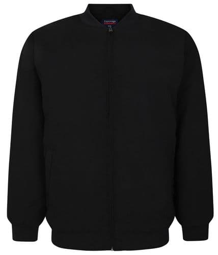 ESPIONAGE PADDED OXFORD JACKET - BLACK