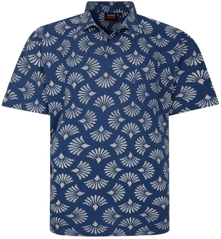 ESPIONAGE SHELL PRINT POLO SHIRT