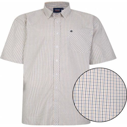 espionage check big mans short sleeved shirt XXL 2XL xxxl 3xl 4xl 5xl 6XL