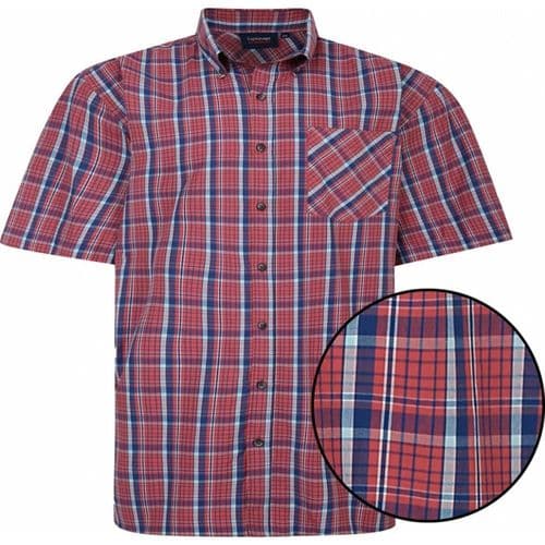 ESPIONAGE SHORT SLEEVED CHECK SHIRT - VICTOR