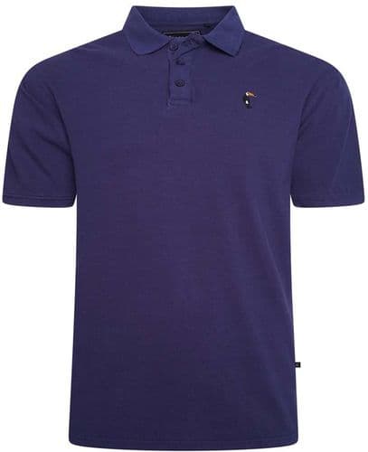 KAM BIRD LOGO POLO SHIRT - NAVY