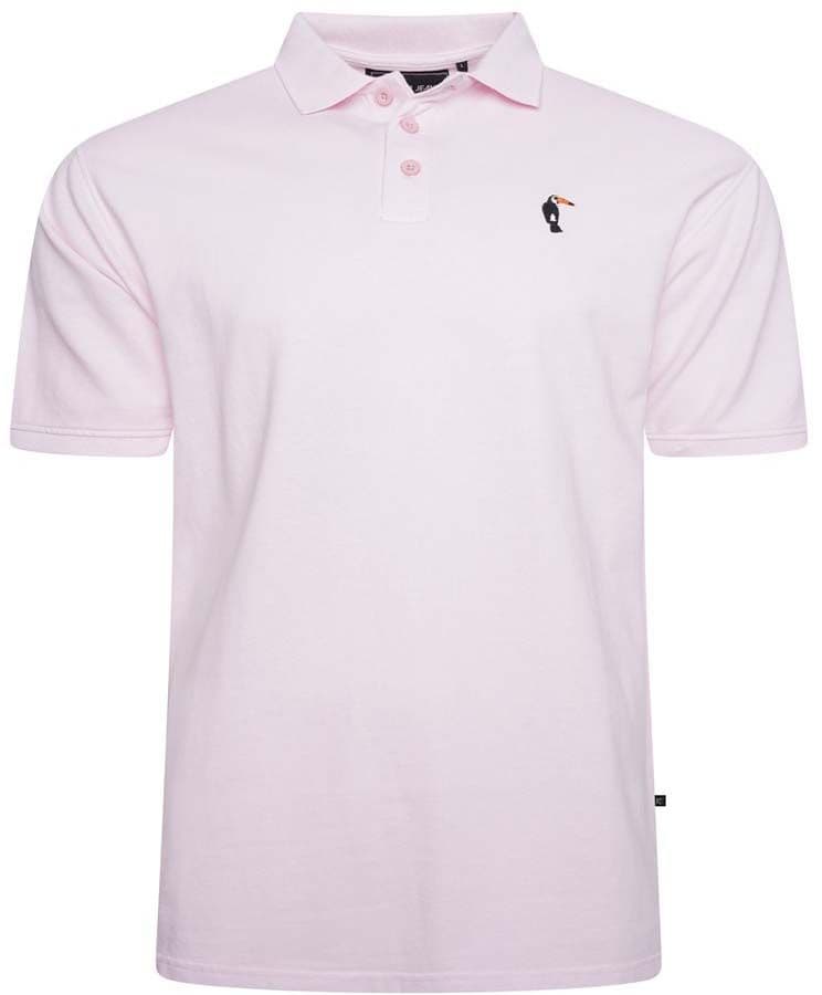 KAM BIRD LOGO POLO SHIRT - PINK