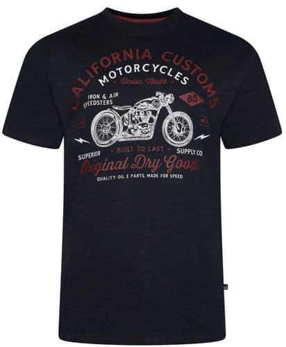 KAM CALIFORNIA CUSTOMS BIKE T SHIRT - BLACK