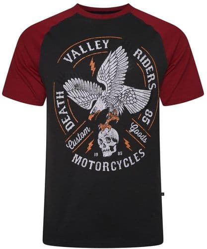 KAM DEATH VALLEY BIKER T SHIRT - BLACK