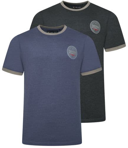 KAM DENIM AUTHENTIC MARL T SHIRT