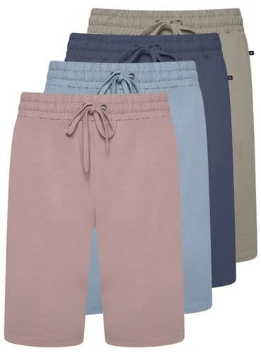 KAM ELASTICATED WAIST JERSEY LOUNGE SHORTS
