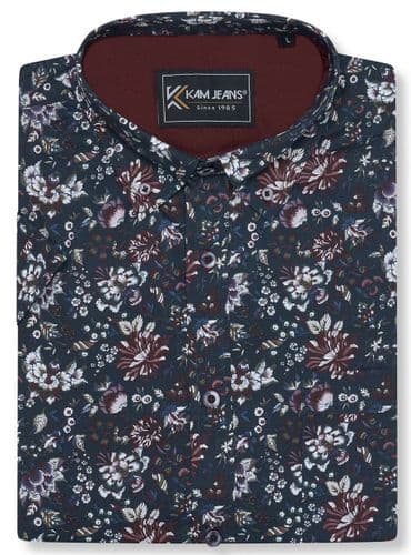 KAM FLORAL PRINT SHIRT - DESMOND