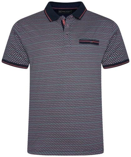 KAM GEOMETRIC PRINTPOLO SHIRT - TRENT