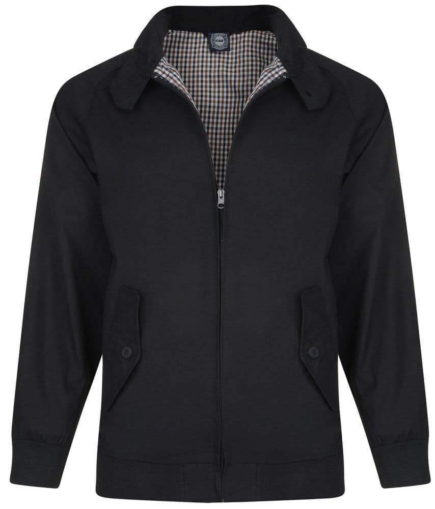 KAM - HARRINGTON JACKET - BLACK