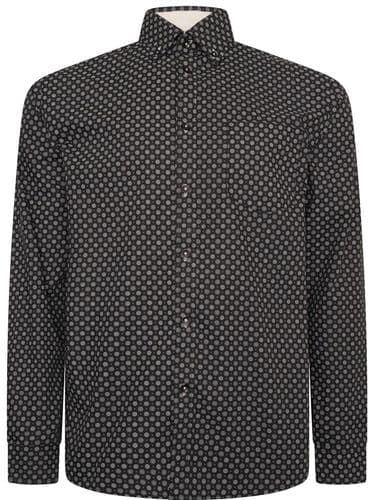 KAM LONG SLEEVED PATTERNED SHIRT - RYAN