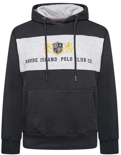 KAM OVER THE HEAD RHODE ISLAND HOODY - BLACK