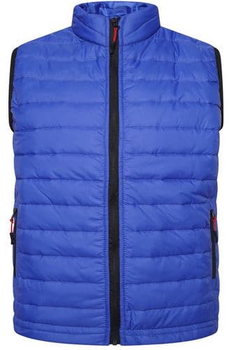 KAM PUFFER STYLE BODYWARMER  / GILET -ROYAL BLUE