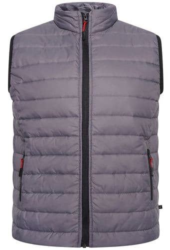 KAM PUFFER STYLE BODYWARMER  / GILET - SLATE GREY