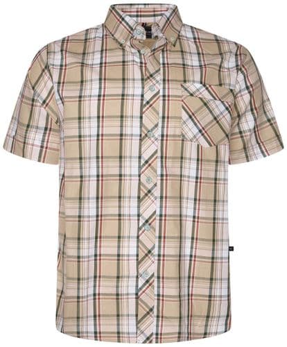 KAM SHORT SLEEVED CHECK SHIRT - BOBBY