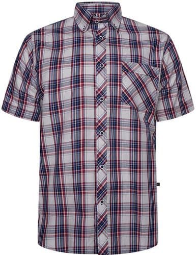 KAM - SHORT SLEEVED CHECK SHIRT - CONNOR