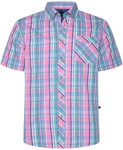 KAM SHORT SLEEVED CHECK SHIRT - EDDIE