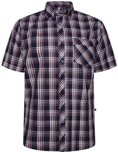 KAM - SHORT SLEEVED CHECK SHIRT - RICHARD