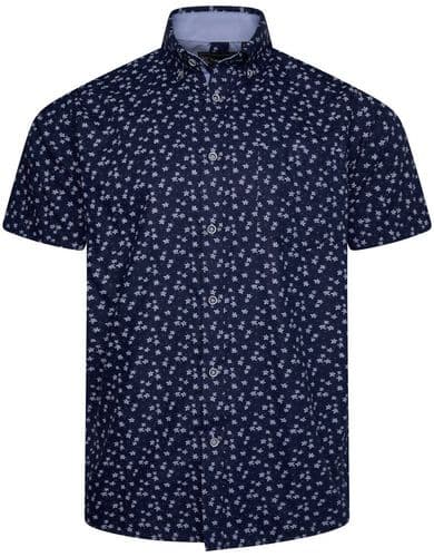 KAM SHORT SLEEVED FLORAL PRINT SHIRT - ALFIE