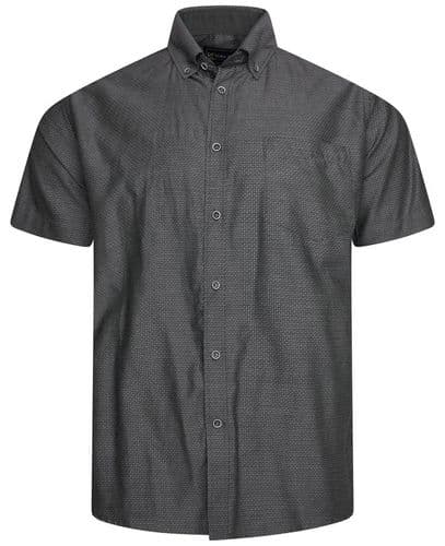 KAM SHORT SLEEVED GEOMETRIC PATTERN  SHIRT - RICKI