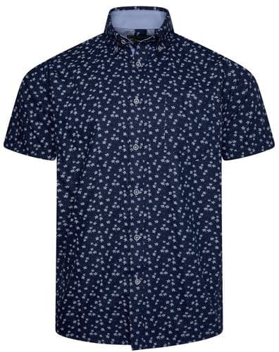KAM SHORT SLEEVED MINI FLORAL  SHIRT