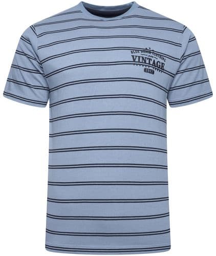 KAM SHORT SLEEVED STRIPE T SHIRT