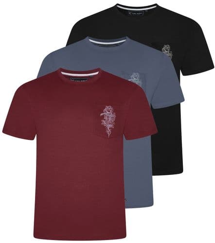 KAM SNAKE PRINT T SHIRT
