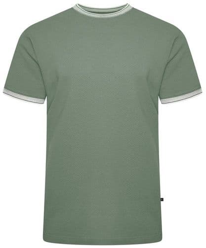 KAM WAFFLE T SHIRT - ELM GREEN