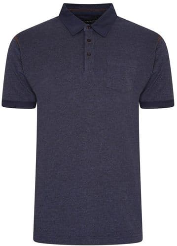 KAM WASHED POLO SHIRT - INDIGO
