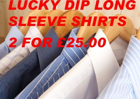 LUCKY DIP LONG SLEEVE SHIRTS (2 for £25)