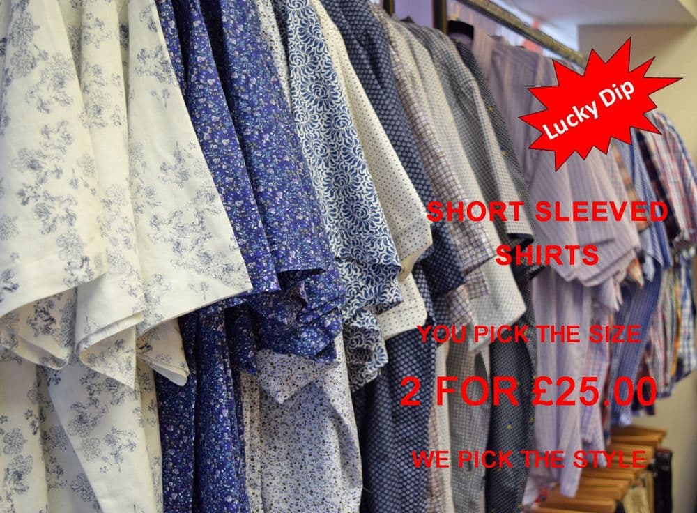 LUCKY DIP SHORT SLEEVE SHIRTS (2 for £25)