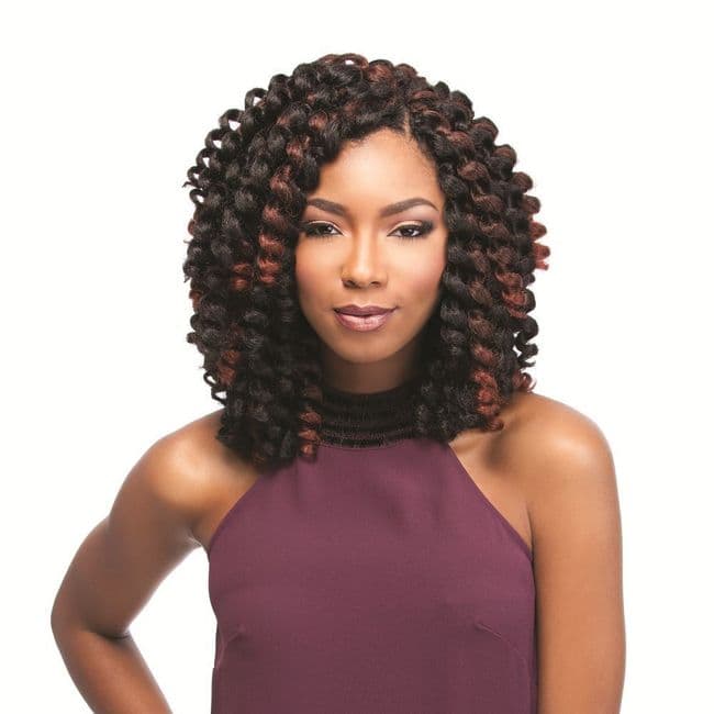 African Collection Jamaican Bounce Curls Pre- Looped Crochet Braid Hair 26 inches