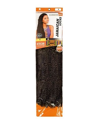 African Collection Jamaican Locks Soft Afro Kinky Braids 44 inches