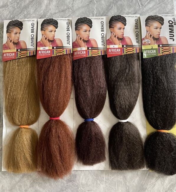 African Collection Jumbo Bulk Synthetic Hair Braids- 48 inches