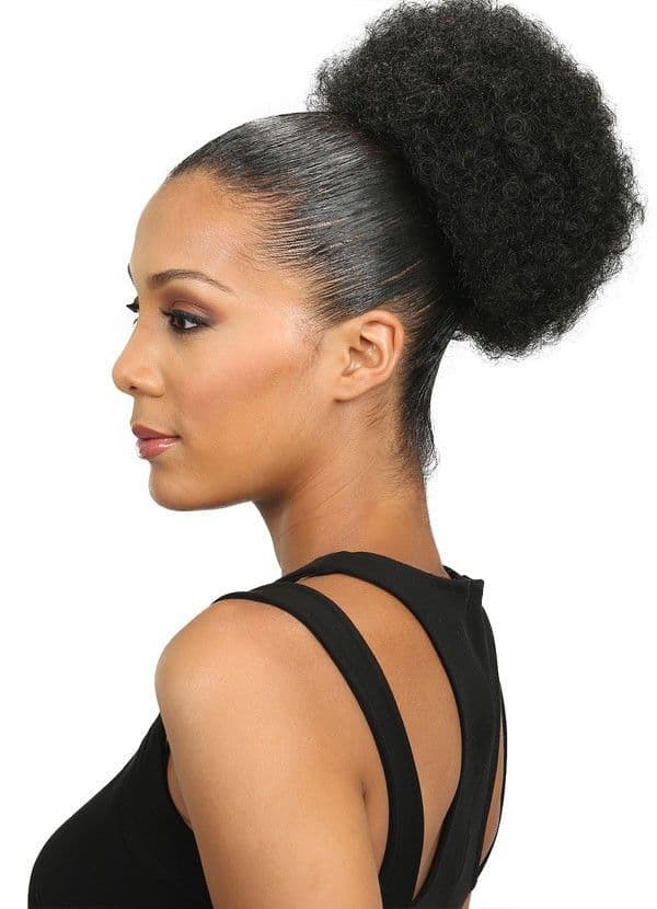 Angels Afro Puff Natural Drawstring Hair Bun Small Medium Large