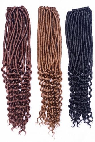 Angels Minerva Pre- Looped Curly Dread Locs - Crochet Braids Synthetic Hair