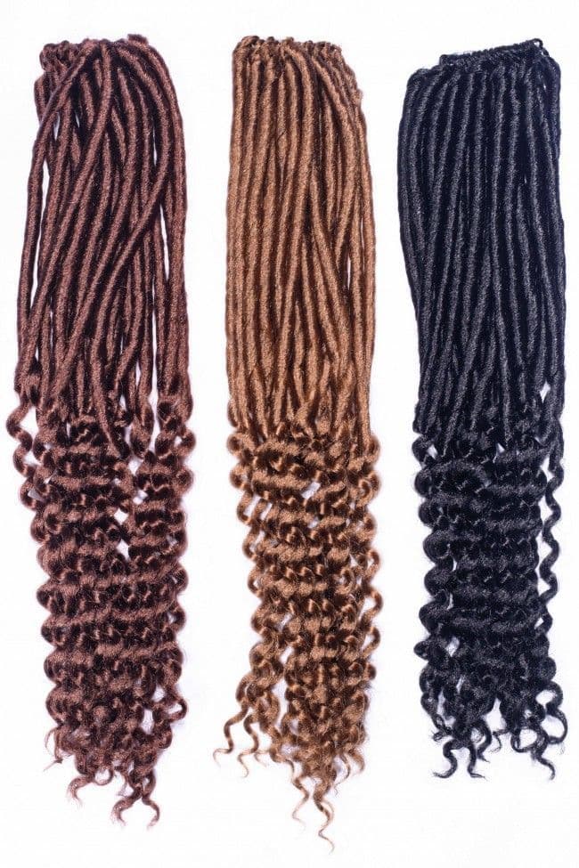 Angels Dread Angels Minerva Pre- Looped Curly Dread Locs - Crochet Braids Synthetic Hair