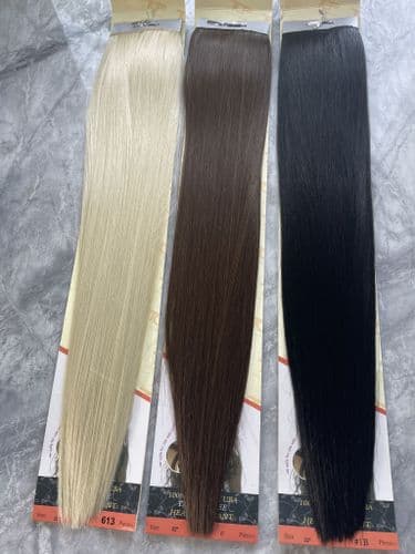 Clip in Hair Extensions - 10pcs set Tongable Synthetic Hair - 22 inches