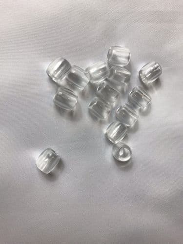 Crystal Clear Hair Beads -Set of 14