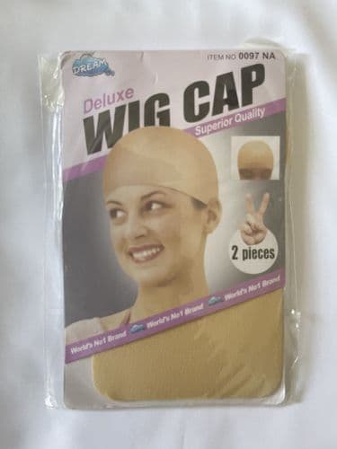 Deluxe Stocking Wig Cap Black - 2 Pieces Blonde