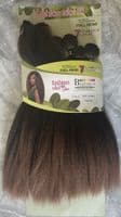 Fashion Idol Brazilian Hot Yaki Straight Weave  Pack of 7pcs set with Closure