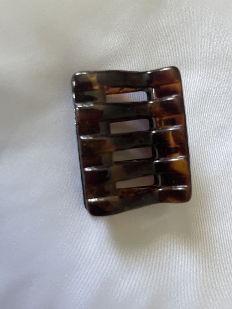 Flat Craw Hair Clip - Brown