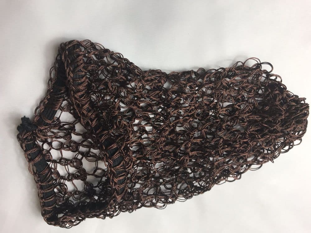 Handmade Protective Hair Net Cap -Colour Brown