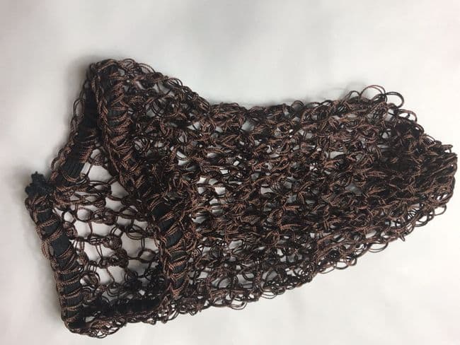 Handmade Protective Hair Net Cap -Colour Brown