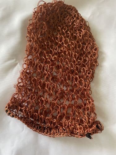 Handmade Protective Hair Net Cap -Colour Orange