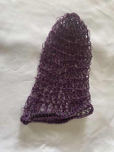 Handmade Protective Hair Net Cap -Colour Purple